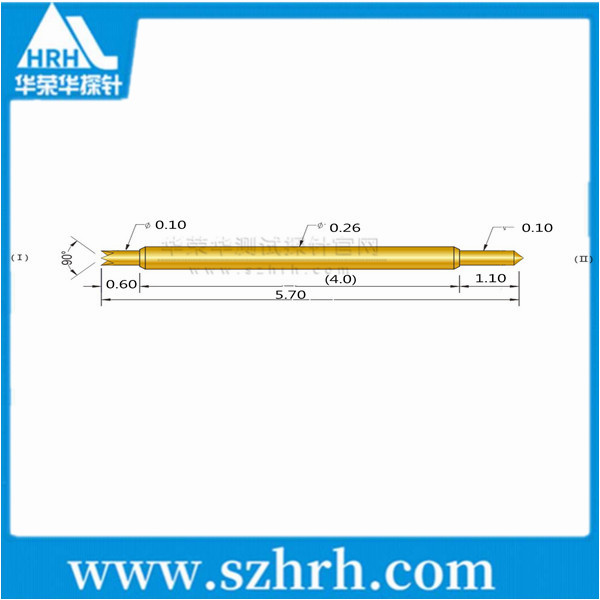 026-UB-5.7L，華榮華雙頭測(cè)試探針廠家
