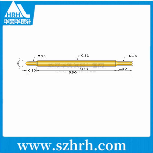 0.51-JU-6.3L ，華榮華雙頭測試探針廠家
