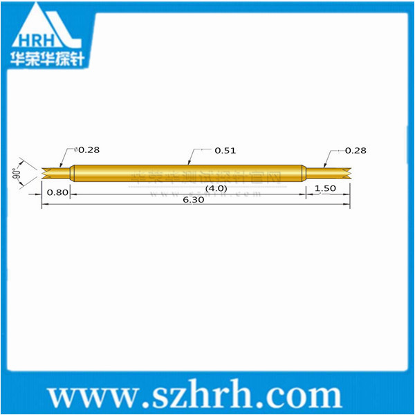 0.51-UU-6.3L ，華榮華雙頭測試探針廠家